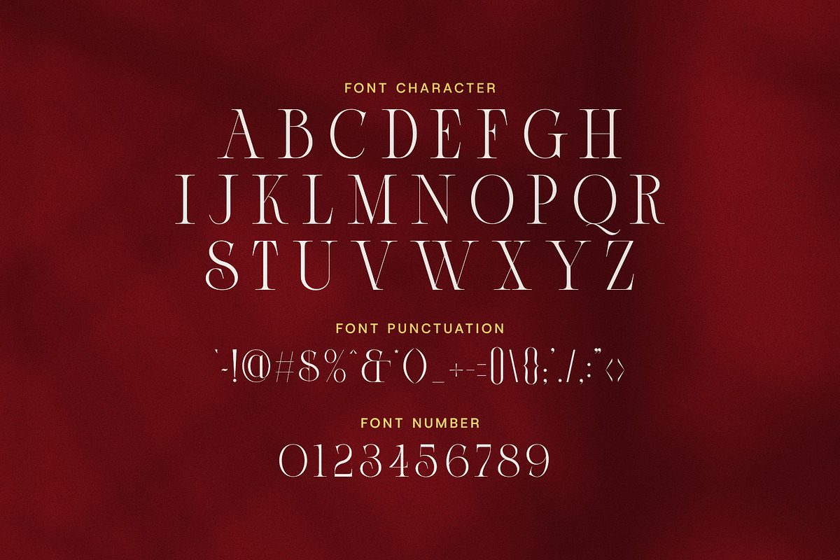 Band Elegant Luxury Serif Font, a Serif Font by Elegant Font (Photo 6 of 8)