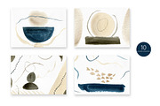 Japandi - abstract watercolor set, a Texture Graphic by KatsiarynaKa (Thumbnail 10 of 19)