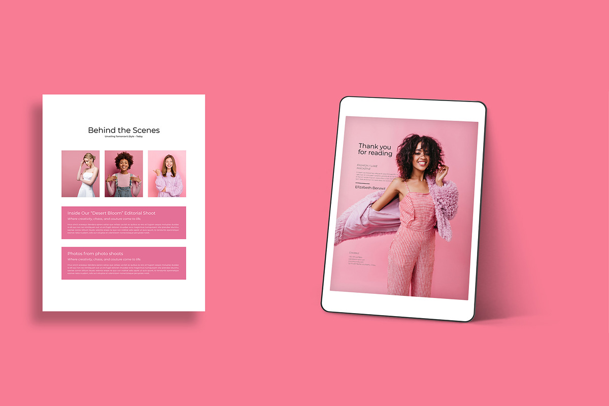 E Book Fashion Magazine Template, an UI Kit Template by MightyDesign (Photo 7 of 10)