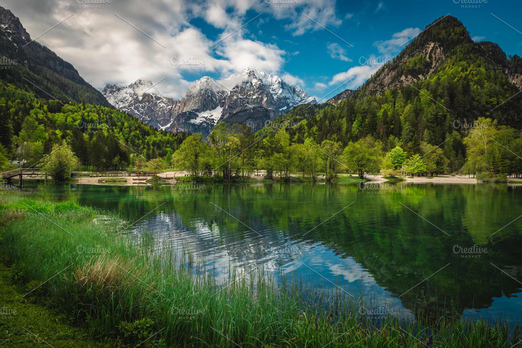 Majestic clean mountain lake, a Nature Photo by Alpine Dreams