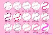 Sweet Hearts Brush Set for Procreate, a Brush Add-On by AngelfishCreative (Thumbnail 3 of 7)
