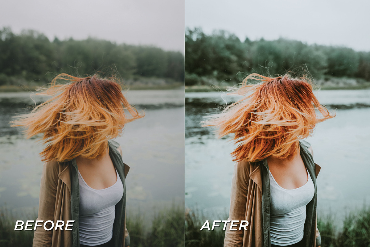 15 Moody Green Lightroom Presets, a Preset Add-On by TheWayfarerShoppe (Photo 3 of 7)