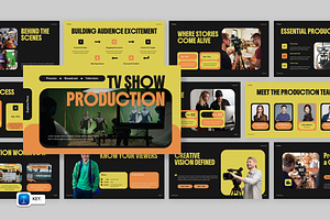 TV Show Production Keynote, a Presentation Template by Loin Studio