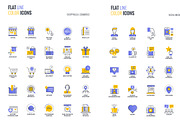 Set of flat smooth gradient icons, an Icon by Creative Graphics (Thumbnail 9 of 12)