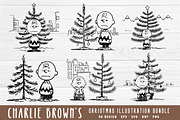 Charlie Brown Christmas Tree SVG PNG, an Object Graphic by FiveStarCrafting (Thumbnail 1 of 7)