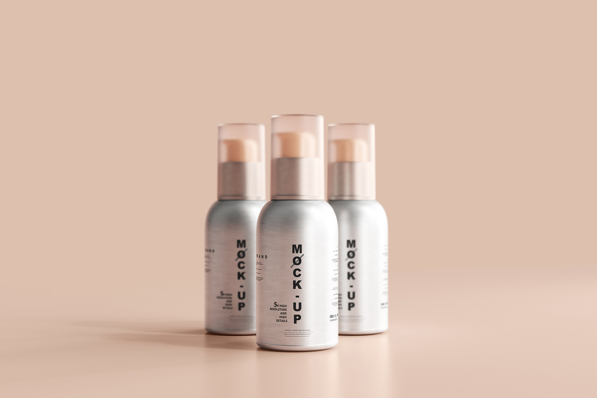 Aluminum Cosmetic Mockup Bundle, a Cups & Container Mockup by pmvch (Photo 115 of 206)
