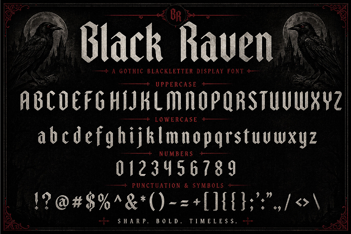 Black Raven, a Blackletter Font by Wow Magic (Photo 4 of 4)
