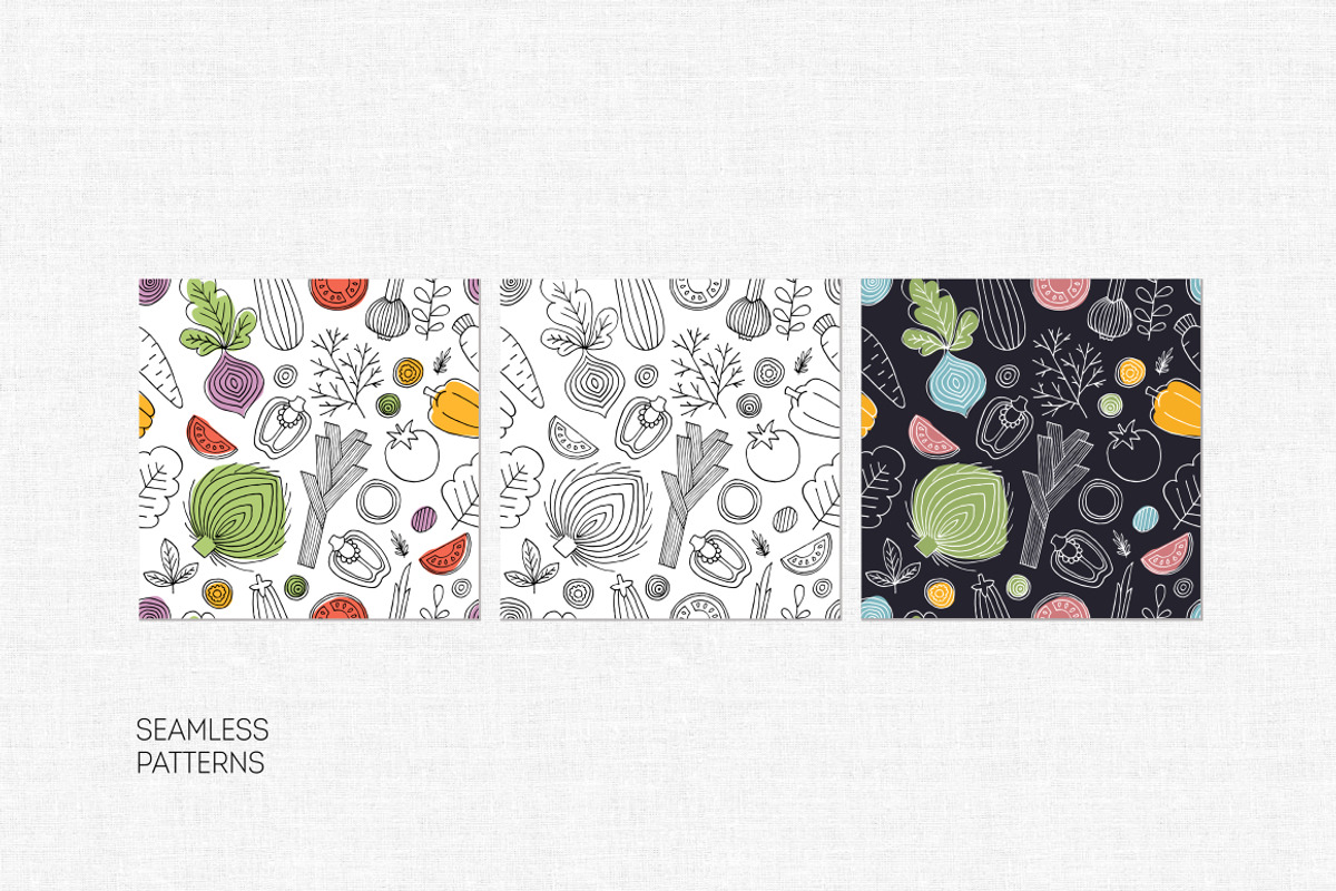 Vegetables illustrations, a Food Illustration by adehoidar (Photo 3 of 5)