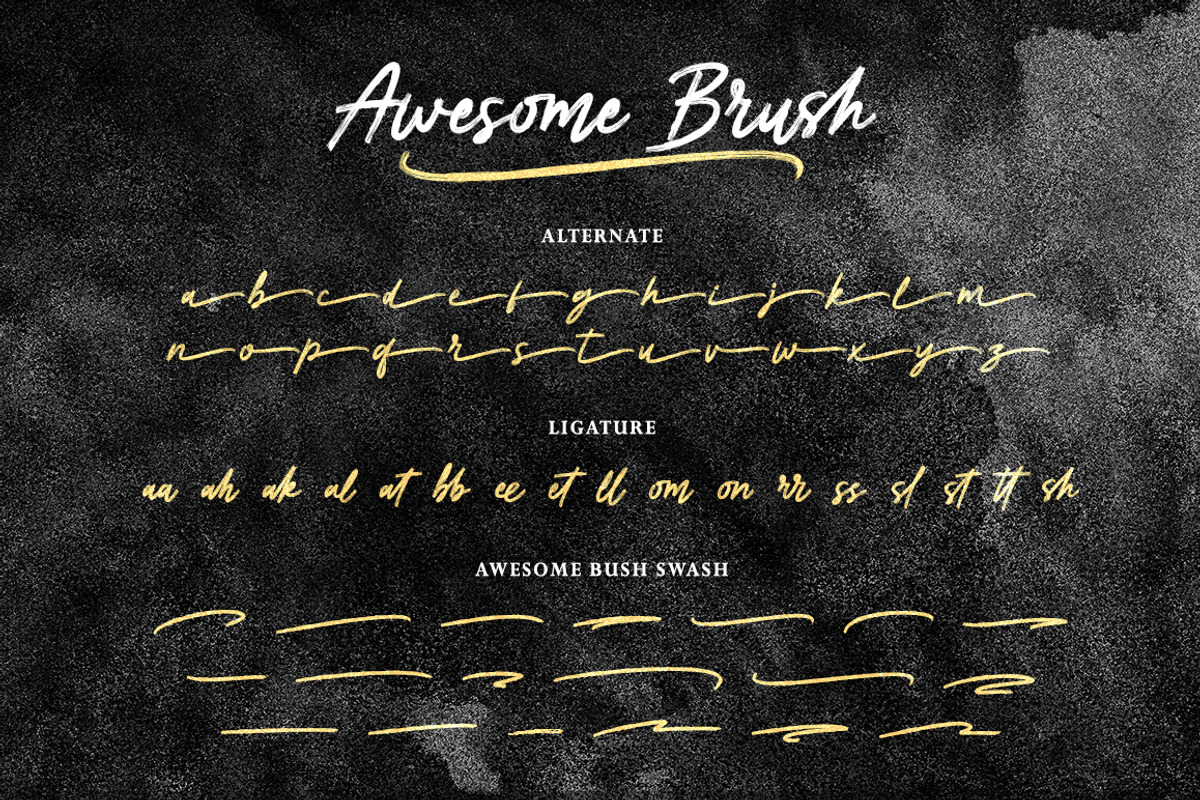 Awesome Brush, a Handwritten Font by Gatype (Photo 7 of 8)