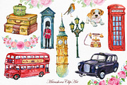 London Clipart Watercolor, an Illustration by MitrushovaArt (Thumbnail 3 of 5)