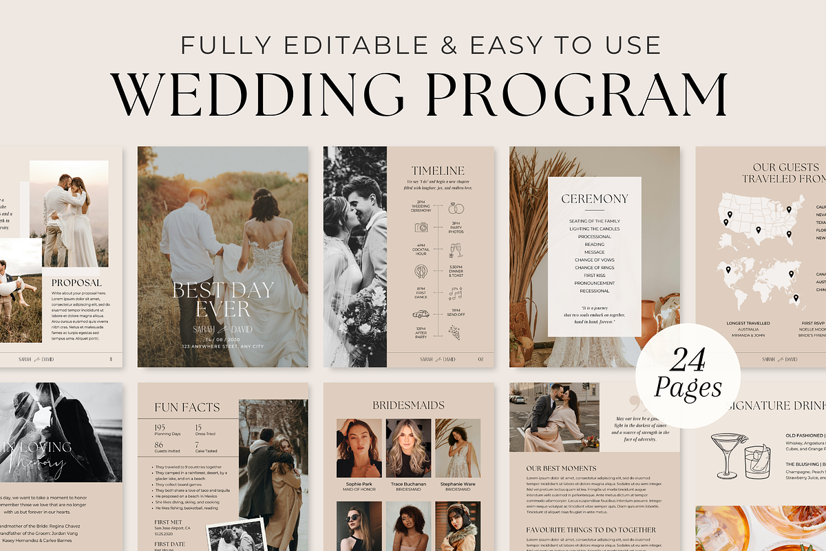 Wedding Day Magazine Template, a Templates & Theme by ShopRShop (Photo 1 of 9)