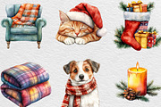Cozy Christmas Vibes Clipart Bundle, an Illustration by Black Bird Studio (Thumbnail 4 of 6)