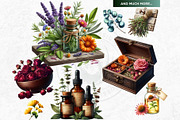 100 Medicinal Herbs clipart Set, a Decorative Illustration by ThatsDesignArt (Thumbnail 10 of 10)