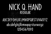 Nick Q Hand Font, a Sans Serif Font by nickqtx (Thumbnail 5 of 5)