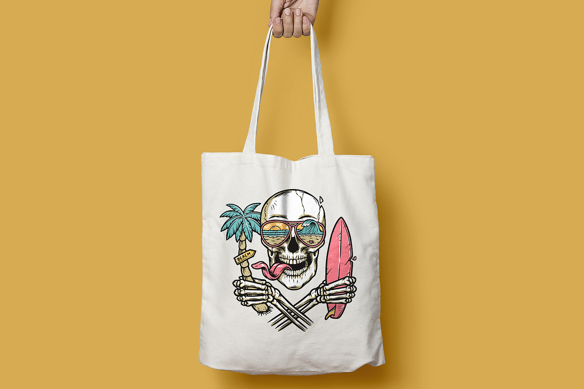 skull glasses with beach view, an Illustration by gunaonedesign (Photo 4 of 4)