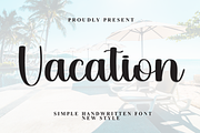 Vacation | Script Font, a Handwritten Font by Scratchones (Thumbnail 1 of 8)