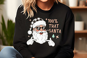 100% That Santa Sublimation PNG, an Illustration by Craft Nest (Thumbnail 3 of 6)