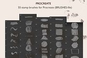 PASTEL stamps Photoshop/Procreate, a Brush Add-On by Andreen (Thumbnail 5 of 8)
