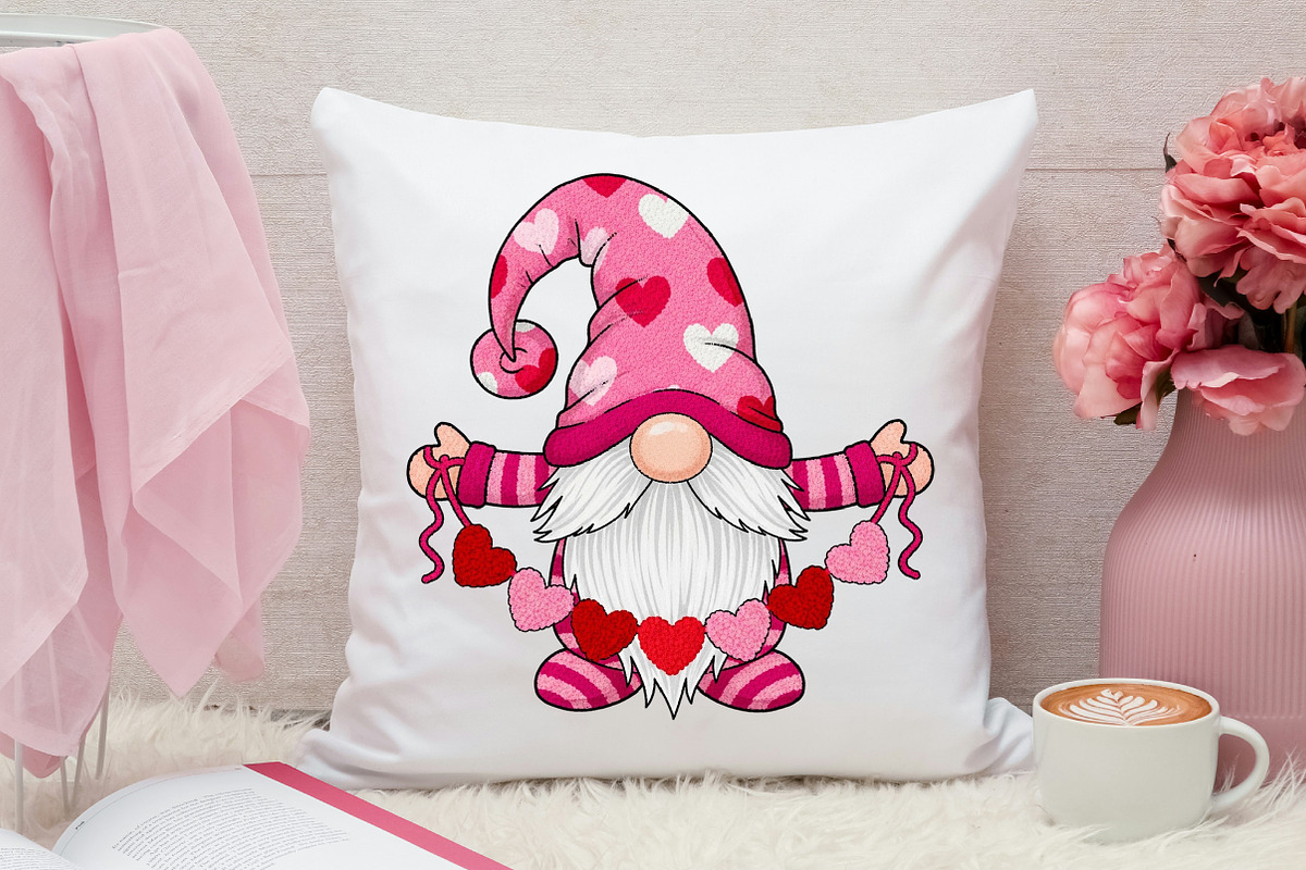 Latch Hook Yarn Valentines Gnome Png, an Illustration by Canvas Craft (Photo 5 of 7)