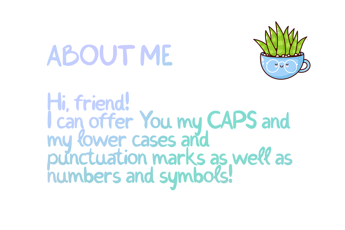 Cute Marker Handwriting Font preview 3