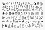 Christmas Doodles Vector Graphics, a Seasonal Illustration by Anntre (Thumbnail 3 of 3)