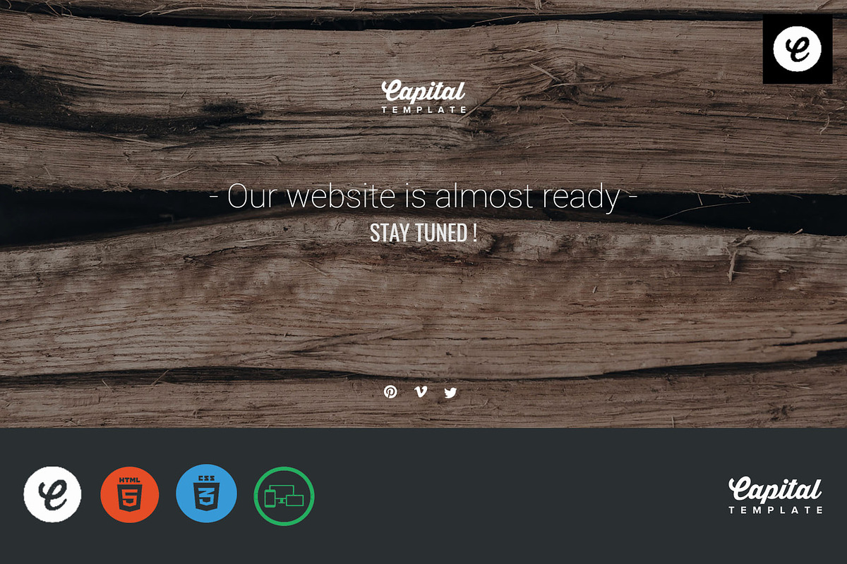 Natural - Coming Soon, a Landing Page Template by CapitalTemplate (Photo 2 of 3)