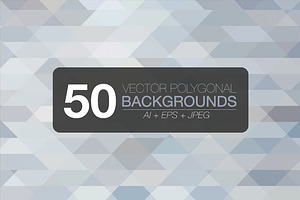 50 polygonal vector backgrounds