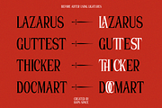 Chronothell Condensed Display, a Serif Font by Haps Space (Thumbnail 7 of 21)
