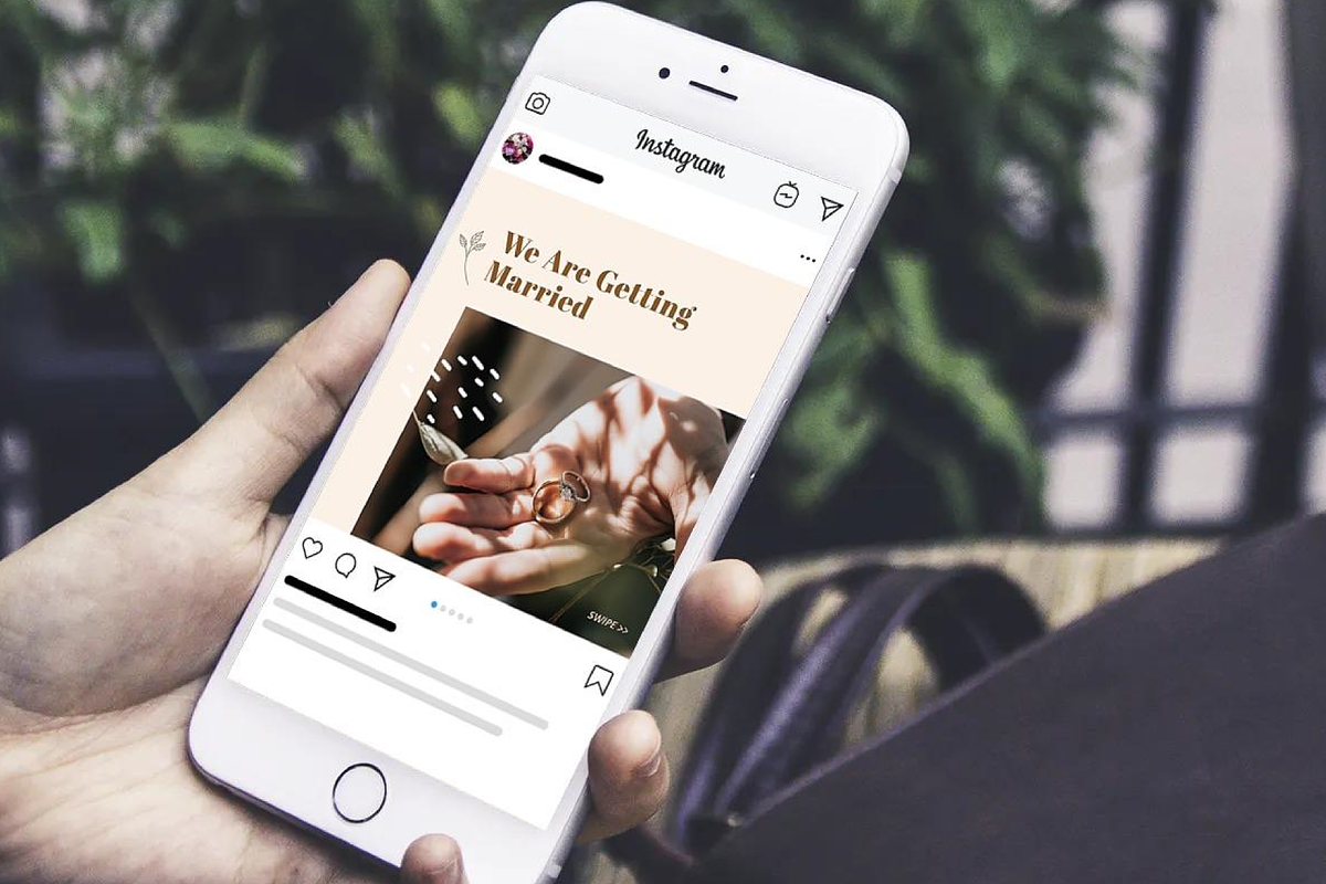 Wedding invitation instagram carouse, a Social Media Template by rivatxfz (Photo 2 of 4)