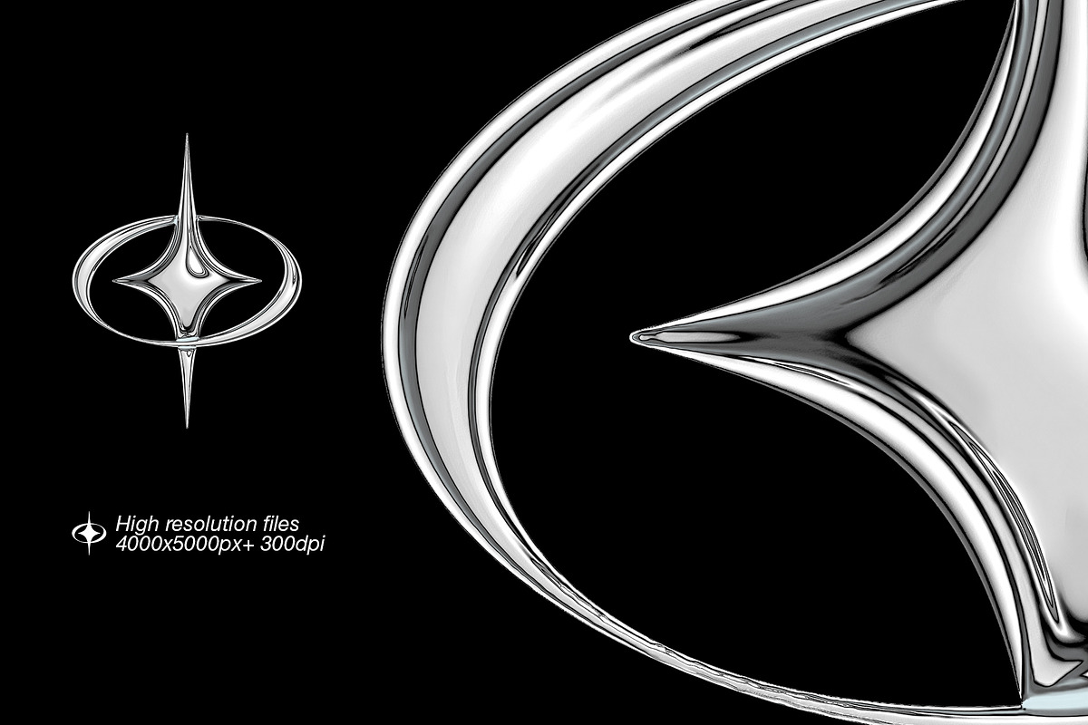 Y2K PNG Elements - 7 Color Versions, an Object Graphic by Graphicdome (Photo 4 of 11)