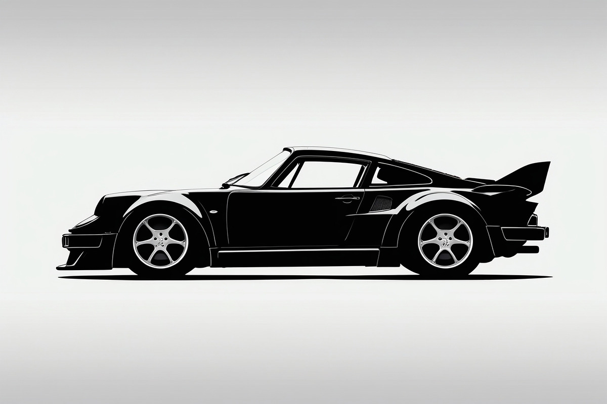 Sports Car Silhouette, an Illustration by balal (Photo 8 of 9)
