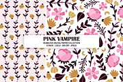 Pink Vampire Seamless Pattern Bundle, a Pattern Graphic by Alanna Messina Design Co (Thumbnail 4 of 8)