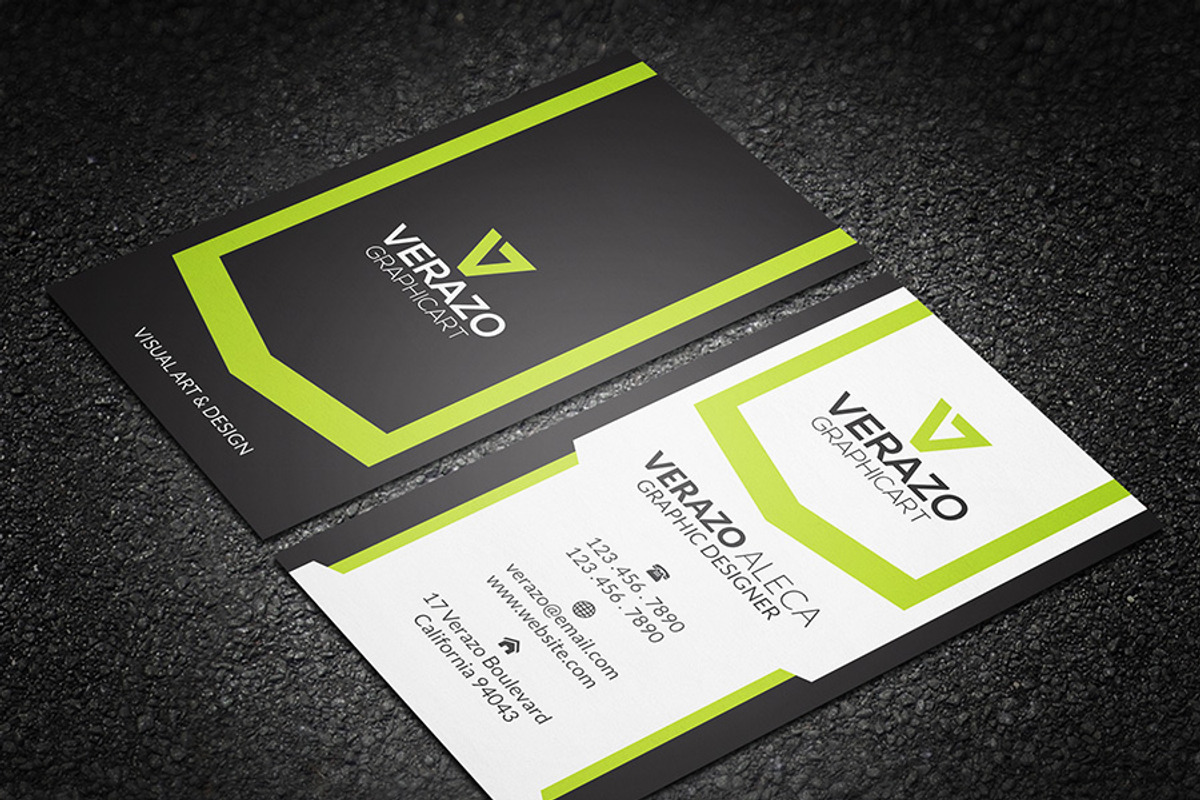Creative Vertical Business Card, a Business Card Template by Verazo (Photo 2 of 3)