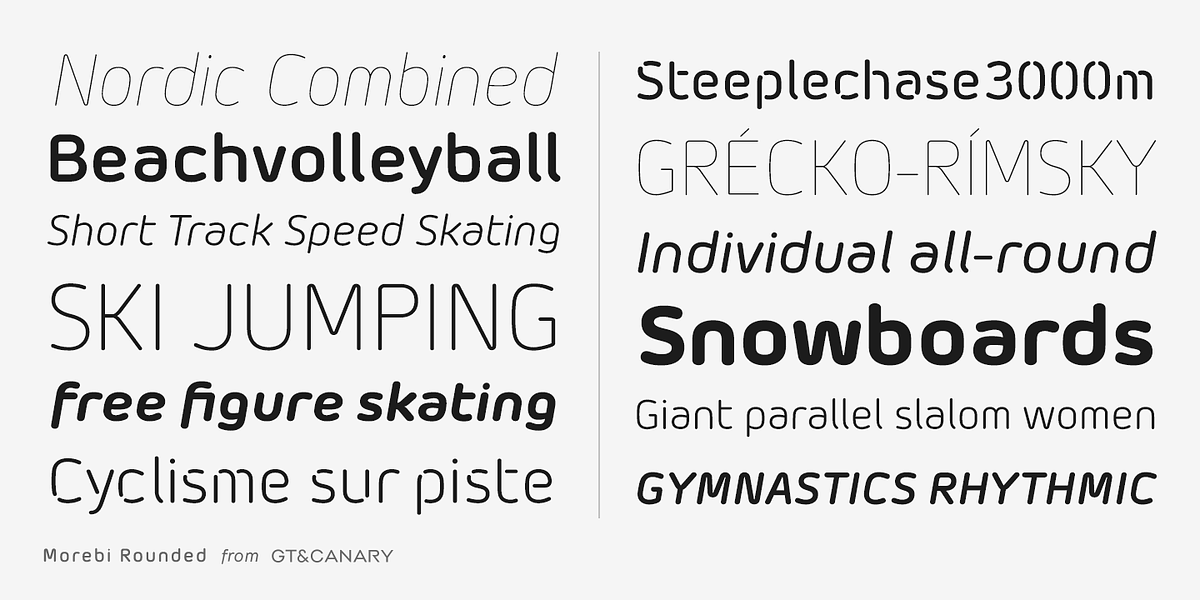 Morebi Rounded, a Sans Serif Font by GT&CANARY (Photo 2 of 6)