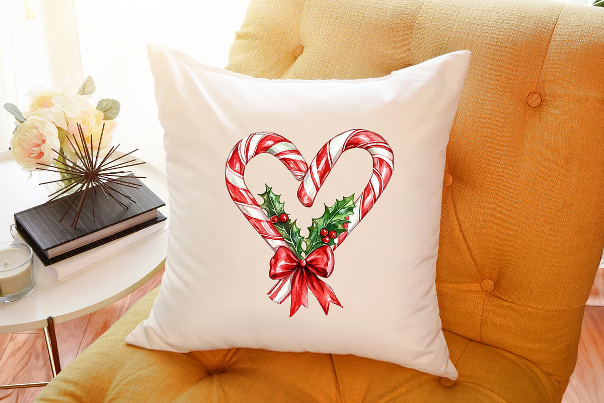 Christmas Candy Cane Bows Clipart, an Illustration by Sublimation Artist (Photo 6 of 6)