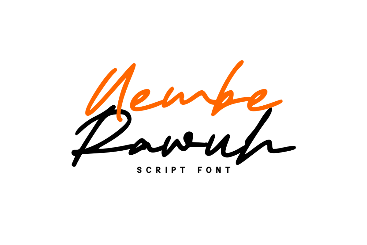 Nembe Rawuh - Script Font, a Script Font by GFRcreative (Photo 1 of 4)