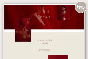 Wix Website Template | Girl In Bloom