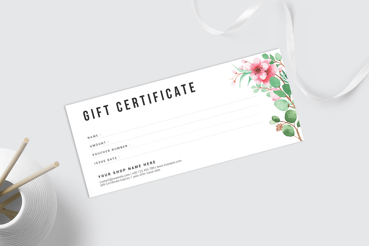 Gift Certificate, a Card Template by Amit Debnath (Photo 5 of 6)