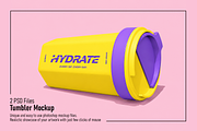 Tumbler Drink Bottle Mockup, a Household Mockup by Custom.scene (Thumbnail 1 of 3)