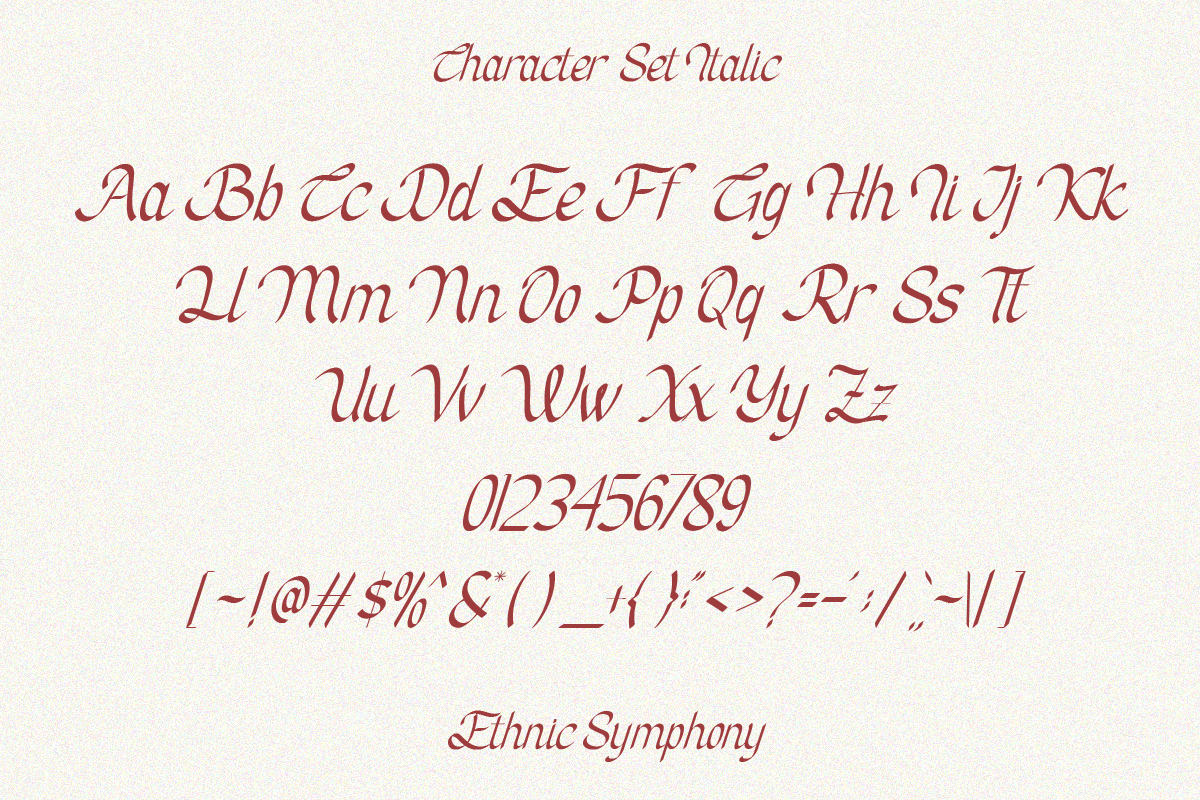 Ethnic Symphony - Duo Font, a Script Font by Say Studio (Photo 11 of 12)