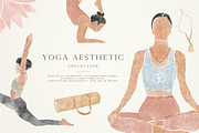Yoga Aesthetic - Clipart Collection, a Graphic by Orca Design (Thumbnail 1 of 9)