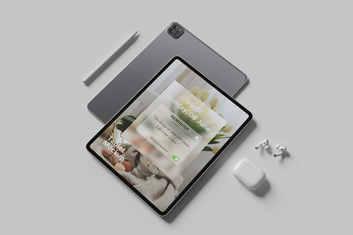 Tablet Pro Mockup, an iPad Mockup by bimockup (Photo 5 of 6)