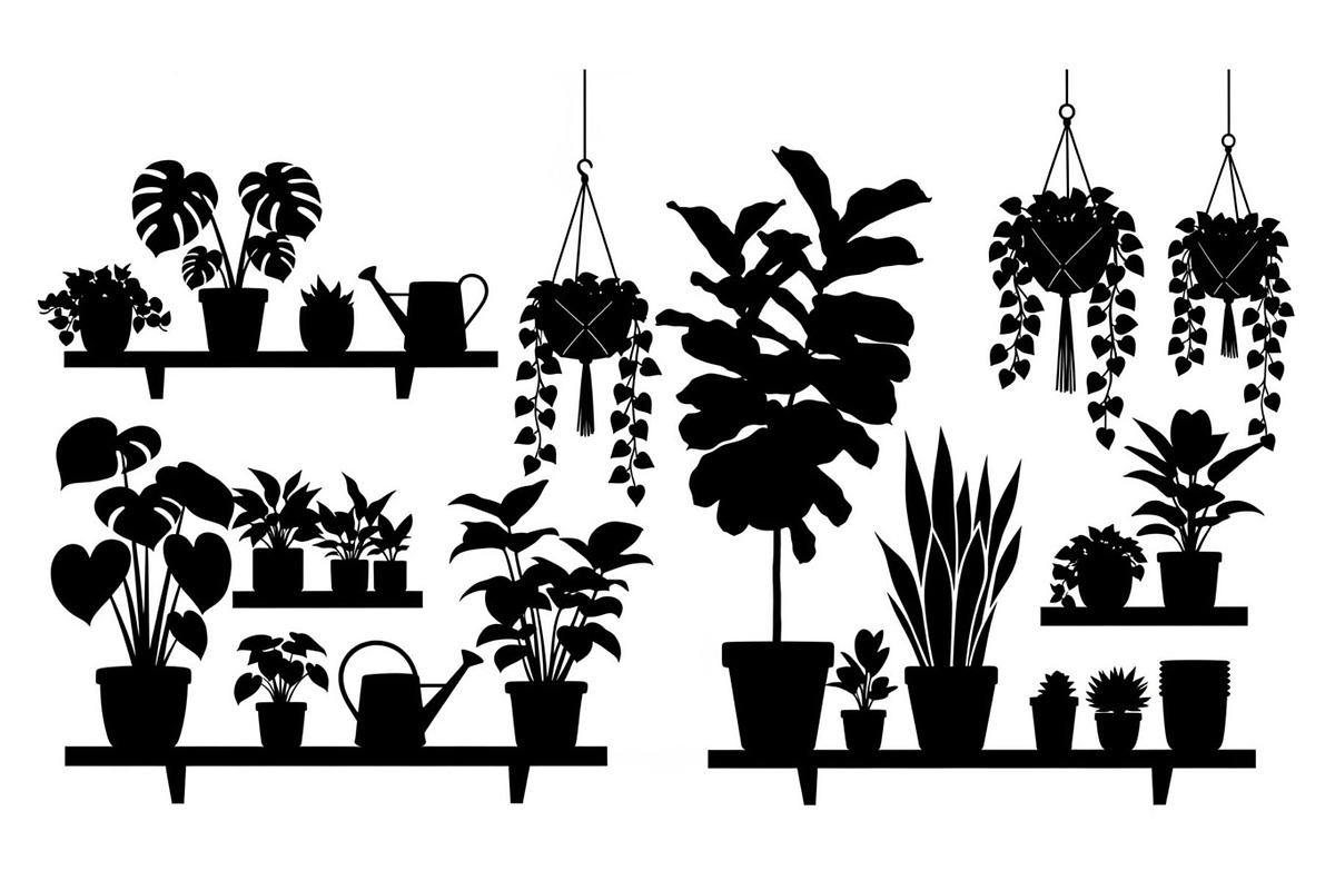 50 Botanical Garden Silhouette bundl, an Illustration by Designs_River (Photo 28 of 51)