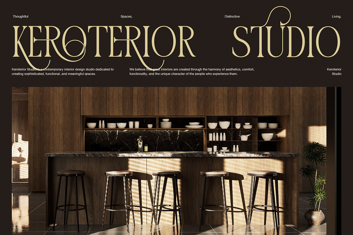 Ahira Brond Contrast Serif Font, a Serif Font by Graphicxell (Photo 4 of 8)