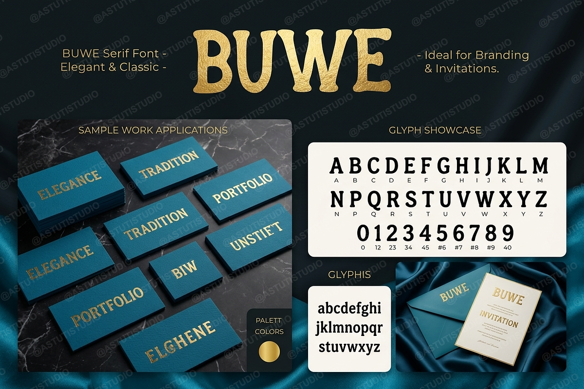 Buwe - Elegant Display Serif, a Sans Serif Font by Astuti Studio (Photo 4 of 26)