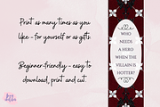 Cute Romantasy Printable Bookmarks, an Object Graphic by Anna Design Studio (Thumbnail 7 of 9)