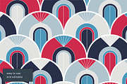 Retro Fish Scale Seamless Patterns, a Pattern Graphic by Firowerk (Thumbnail 7 of 8)