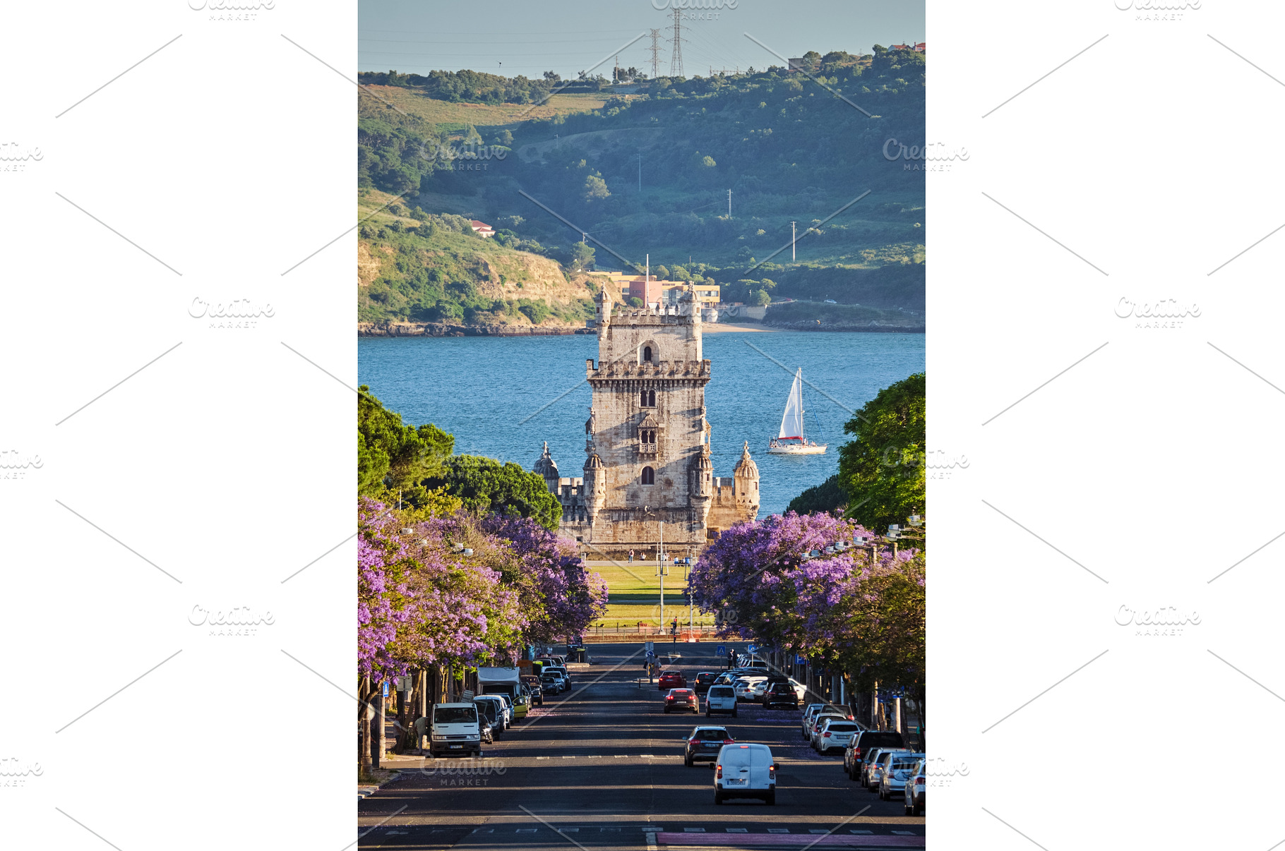 Belem Tower in Lisbon Framed by, an Architecture Photo by f9photos