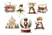 Nutcracker Clipart, a Seasonal Illustration by GlamArtZhanna (Thumbnail 4 of 6)
