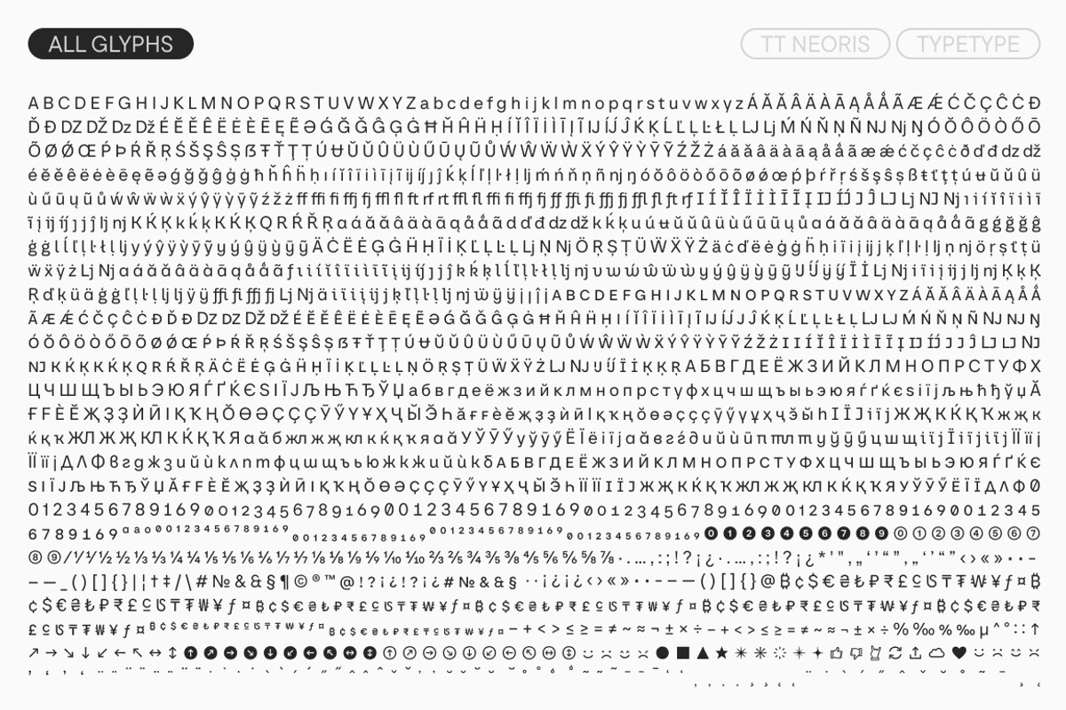 TT Neoris, a Sans Serif Font by TypeType (Photo 10 of 15)